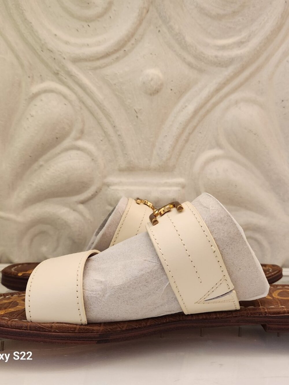Sam Edelman Ivory Leather "Gilles" flat sandals. NIB. Size Various - Picture 5 of 10